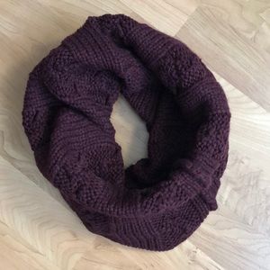 Wine colored wrap scarf